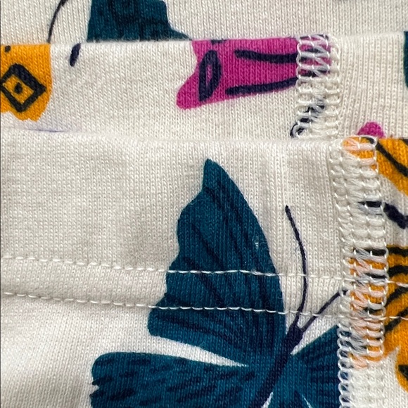 BOGO FREE Hanna Andersson short pajama set size 120cm 6/7 butterfly print - Picture 6 of 6